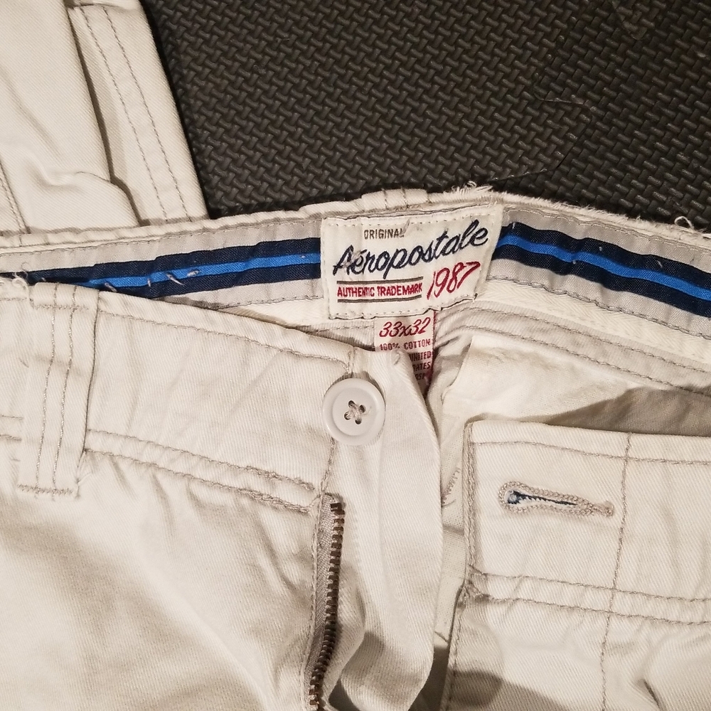 Arropostale khakis wide leg 33x32